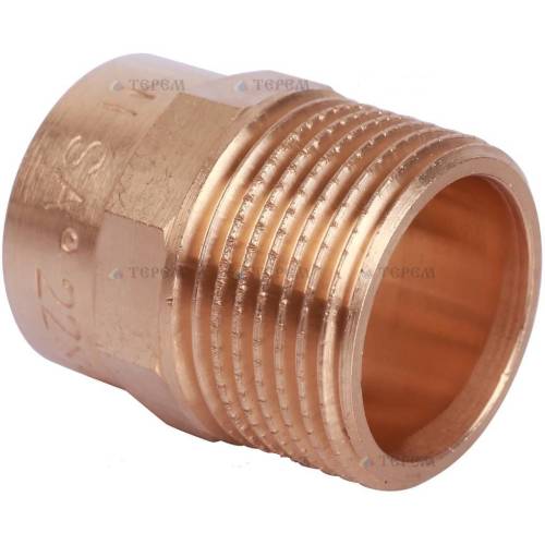 Медь. Резьба - пайка 28 х 3/4" нр Sanha, Viega