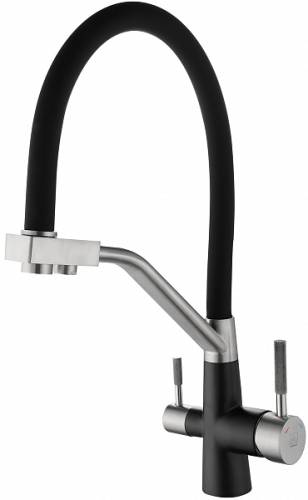 ARGO 3511 SOLID black Смеситель для кухни под питьевую воду, гибкий излив, чёрный ARGO 3511 SOLID black Смеситель для кухни под питьевую воду, гибкий излив, чёрный