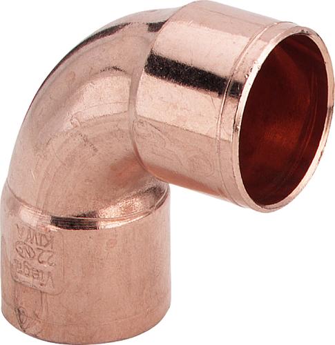 Медь.  Угол пайка 2-х раст. 35 мм 90 гр. Viega, Sanha
