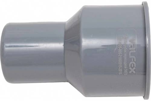 ПЕРЕХОД 50 х75 мм с чугуна на пластик , ПВХ VALFEX