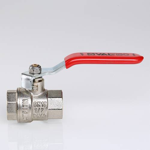 Кран шар. 3" г-г рычаг, ник. лват. VALTEC BASE