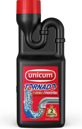Уникум Торнадо гранулы для канализационных труб 600гр.*2/12