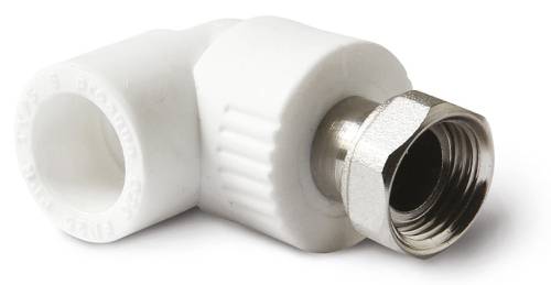 Уголок комб.  с накидной гайкой  20*1/2", ПП, PRO AQUA