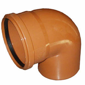 ОТВОД  наружный  110 мм , 90 град., ПВХ Ostendorf