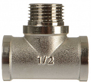 Тройник  1/2" г-ш-г  ник. лат. TRm 06102