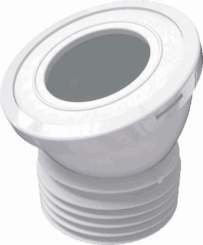Фановая труба W2228 110 мм, 22 град.,короткая с манжетой Фановая труба W2228 110 мм, 22 град.,короткая с манжетой