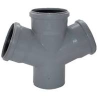 Крестовина, 110 - 110 - 110 мм - 67 град., ПВХ
