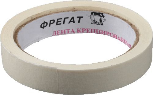 Клейкая лента малярная, скотч бум. 19мм*20м (крепп) Фрегат