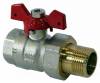 Кран американка 1' г-ш  бант Best, CK, RR, IVR, шаровый никель латунь (ЖЦ)