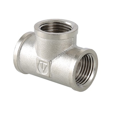Тройник  1" г-г-г., ник. лат., Valtec Тройник  1" г-г-г., ник. лат., Valtec