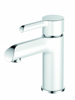 ARGO 4004 ELAT Смеситель для умывальника, корпус хром/белый