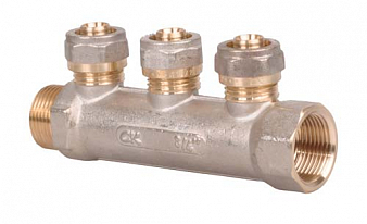-- Гребенка  3/4"  3 выхода - 1/2",  цанга, с фаской,  -- Гребенка  3/4"  3 выхода - 1/2",  цанга, с фаской,