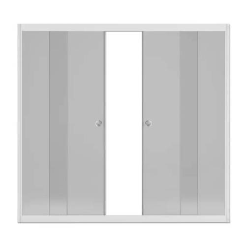 Ширма на ванну раздвижная Protection 149х140х6,5 стекло мат. 4мм, бел. профиль MELODIA