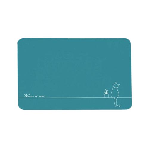 Коврик MELODIA QUADRO диатомитовый 50х80 мятный MK205