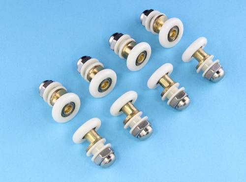 Ролики DC1031 Ø 23 мм с эксцентриком, одинарные для душевой кабины (8 штук)