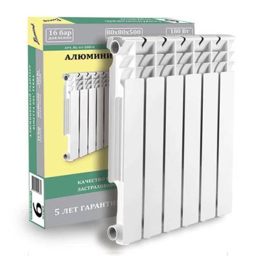 Радиатор алюм 500 BIMETTA DELTeRRa – 1 секц. (ЖЦ)