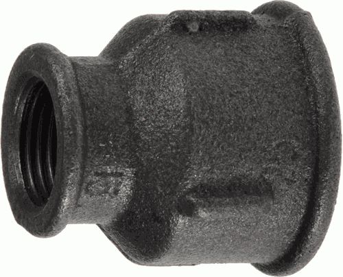 Муфта  чуг. перех. Ду25 х Ду20 (черн.) (ЖЦ)