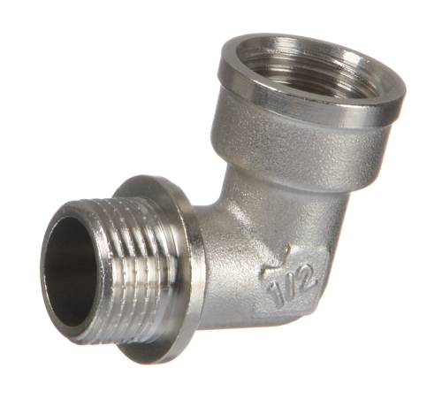 Уголок   1/2",  г-ш.,  лат. никель, с ограничителем TRm 06134