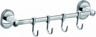 Планка с 4-мя крючками  "HAIBA" металл