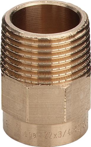 Медь. Резьба - пайка 15 * 1/2" нр Sanha,Viega Медь. Резьба - пайка 15 * 1/2" нр Sanha,Viega
