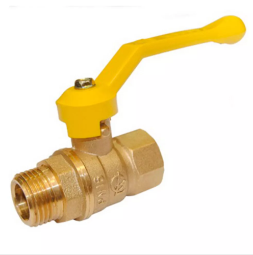 Кран шар. газовый 11Б27п1 DN32 PN40 г-ш  рычаг, латун. БАЗ.