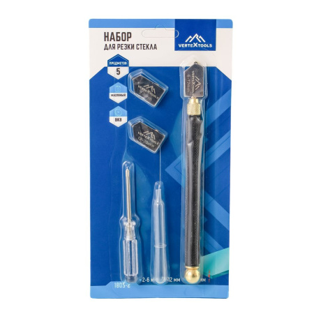 Набор для резки стекла vertextools 1805-2 Набор для резки стекла vertextools 1805-2