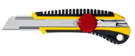 Нож с винтовым фиксатором KS-18, сегмент. лезвия 18 мм, STAYER Нож с винтовым фиксатором KS-18, сегмент. лезвия 18 мм, STAYER