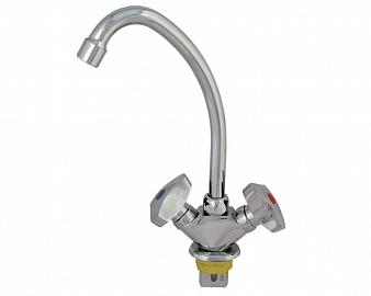 Центр Сантехники ЦС-СМ 12г К Мет_Крест Смеситель для кухни