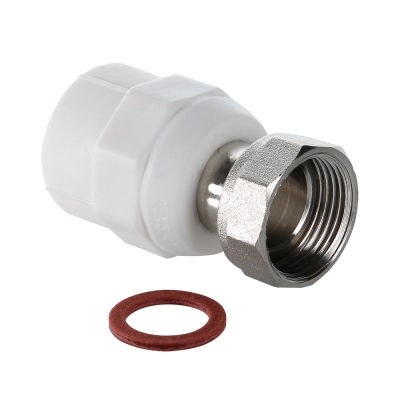 Муфта комб.  с накидной гайкой  25*3/4", ПП