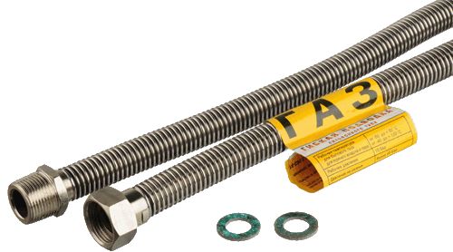Подводка сильфонная для газа 1/2"  0,8 м,  г-ш  Kensudo Подводка сильфонная для газа 1/2"  0,8 м,  г-ш  Kensudo