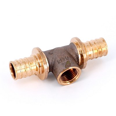 Тройник надвижной 25 х 1/2" ВН х 25 RX+ бронза REHAU Тройник надвижной 25 х 1/2" ВН х 25 RX+ бронза REHAU