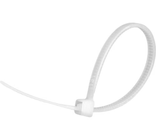 Стяжки кабельные нейлоновые 3x300 белые (100шт.) Vertextools СНБ-3-300