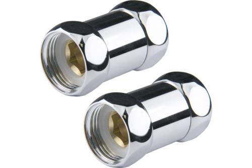 Соединение прямое 1" х 3/4" г - г. с накидной гайкой для П/суш (пара), латунь хром. SMART