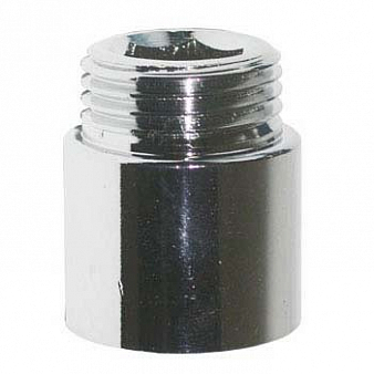 Удлинительная гайка 3/4" 15 мм, хpом латунь Valtec