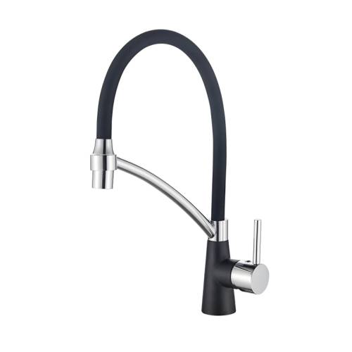 LEDEME L4399B-2 Смеситель для кухни гибкий излив, черный/хром LEDEME L4399B-2 Смеситель для кухни гибкий излив, черный/хром