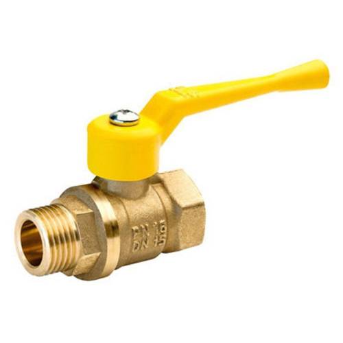 Кран шар. газовый 11Б27п DN25 PN40 г-ш  рычаг, латун. БАЗ А11