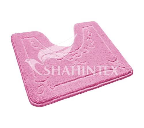 Коврик для туалета SHAHINTEX ЭКО 60*50 розовый 64 Коврик для туалета SHAHINTEX ЭКО 60*50 розовый 64