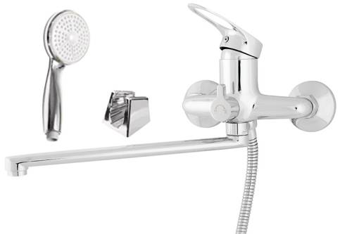 MELODIA смеситель д/ванны Classica картридж д.40мм излив 350мм MDV40741 с акс. лейка 1ф.100мм кругла MELODIA смеситель д/ванны Classica картридж д.40мм излив 350мм MDV40741 с акс. лейка 1ф.100мм кругла