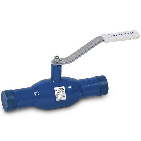 Кран стальной, сварной шар. DN 40/32 PN 40, 250мм Temper серия 282