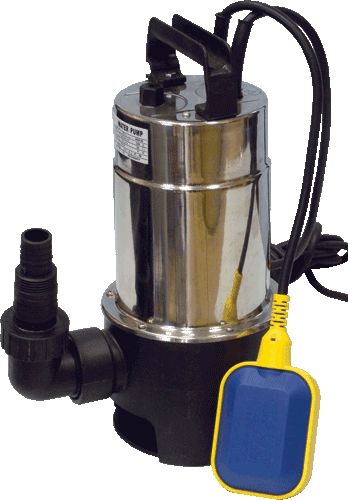 Насос дренажный JEMIX SGP-900, (Корпус нерж.сталь.900Вт, макс.подъем 9м, макс.произв. 12,5куб.м/ч)