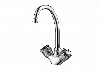 ARGO 022 CRISTAL-S Смеситель для кухни, набортный, кранбукса - керамика ARGO 022 CRISTAL-S Смеситель для кухни, набортный, кранбукса - керамика
