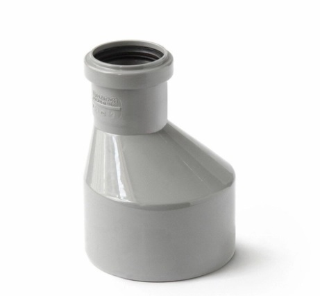ПЕРЕХОД (Редукция) 110 - 50 мм эксцентрик ПВХ Ostendorf