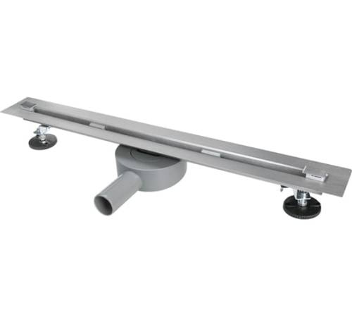 Водоотводящий желоб (Трап) щелевой нерж. с поворотным выпуском, 600мм, D 40/50