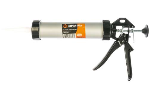 Пистолет для герметика алюминиевый закрытый Вихрь Пистолет для герметика алюминиевый закрытый Вихрь