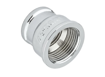 Муфта перех.  3/8" x 1/2", хром., лат. Муфта перех.  3/8" x 1/2", хром., лат.