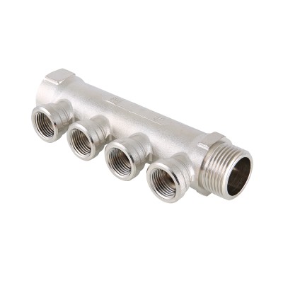 Коллектор 3/4" труба, 4 вых. на 1/2" г, лат., GF, Valtec Коллектор 3/4" труба, 4 вых. на 1/2" г, лат., GF, Valtec