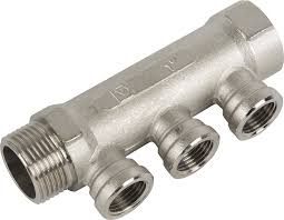 Коллектор 3/4" труба, 3 вых. на 1/2" г, лат., GF, Valtec Коллектор 3/4" труба, 3 вых. на 1/2" г, лат., GF, Valtec