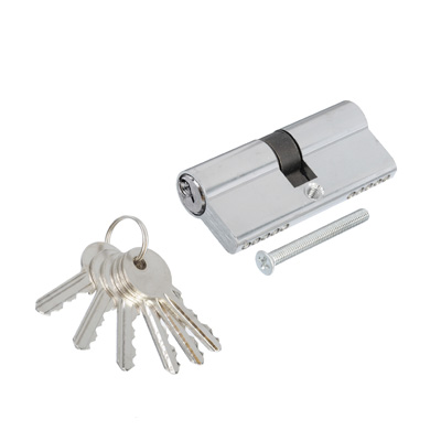 Сердцевина замка латунь AL 70мм 35x35 6кл кл-кл хром(штука)