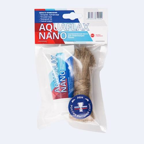 AquaflaxNano, набор паста 80г тюбик + 20г лён (2020) (ЖЦ)  AquaflaxNano, набор паста 80г тюбик + 20г лён (2020) (ЖЦ)