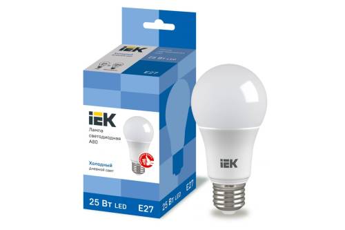 Лампа LED A80 шар 25Вт 230В 6500К E27 IEK LLE-A80-25-230-65-E27